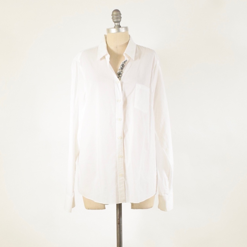 J.Crew Factory XL Beaded Placket Button-Down